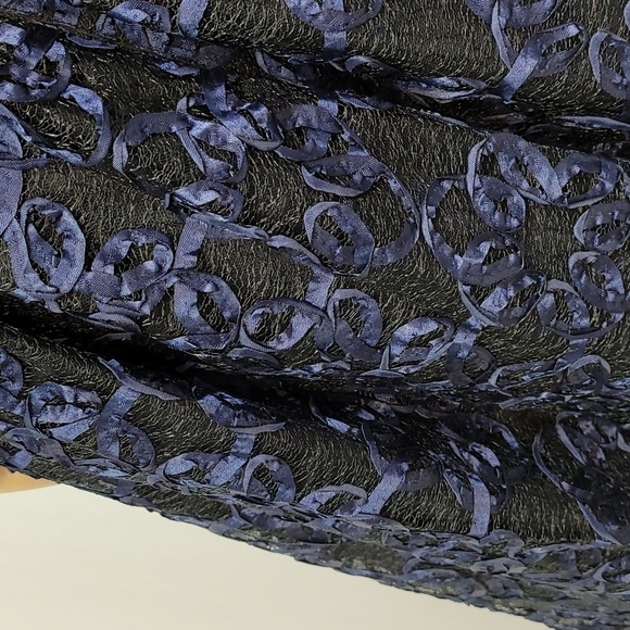 𝅺after Dark navy Blue Spaghetti Straps Gown - Picture 6 of 17